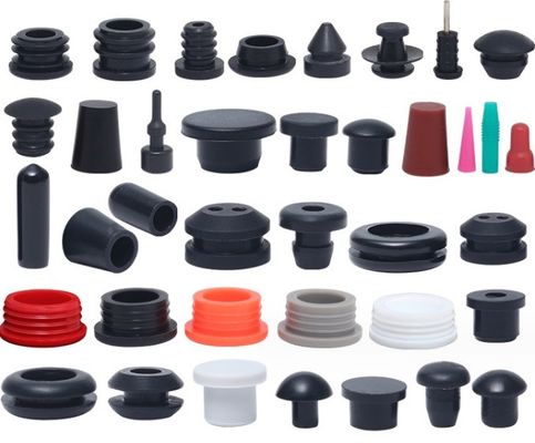 Hoogtemperatuurvorming Silicone rubber einddop en stopperplug voor op maat gemaakt assortiment