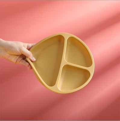 Silikone kinder tafelgerei met zuigbeker