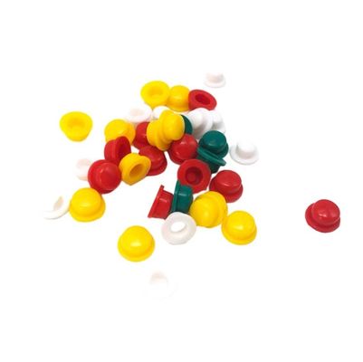 Op maat gemaakte zwarte siliconen rubber camera kap voor knopvormservice