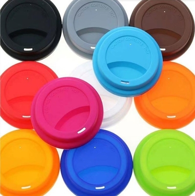 8cm en 9cm Silicone Cup Lid Duurzame Tan Kleur voor Koffiebeker Cover