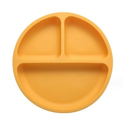 Voedingsmiddelenkwaliteit Silicone Baby Kids Placemat Gespleten babyzuigplaten voor het eten van peuters