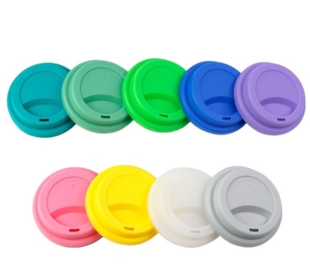 8cm en 9cm Silicone Cup Lid Duurzame Tan Kleur voor Koffiebeker Cover