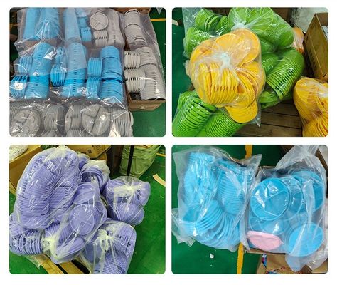 Baby tafelgerei zonder BPA Lichte zachte siliconen plaat met zuigontwerp Geen