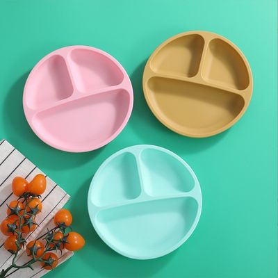 Voedingsmiddelen Silicone Plaat Geen Design Stijl Dinerware Type Plaat voor peuters en kinderen