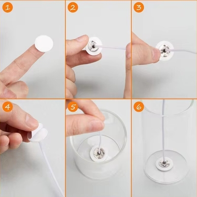 DIY glas kaarsen maken Tool Kit met witte schuim stickers en dubbelzijdige stickers