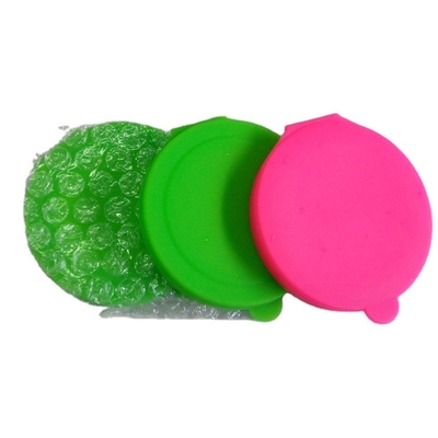 Silicone zakspiegel rond glas Silicone make-up compacte spiegel voor draagbare us