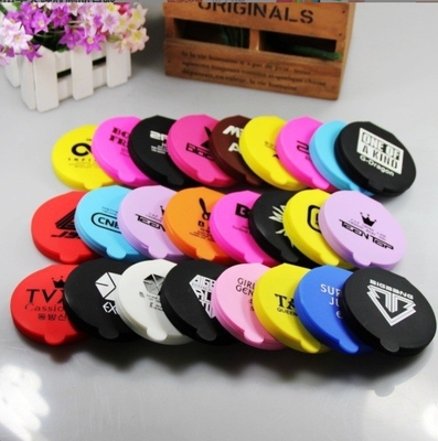 Silicone zakspiegel rond glas Silicone make-up compacte spiegel voor draagbare us