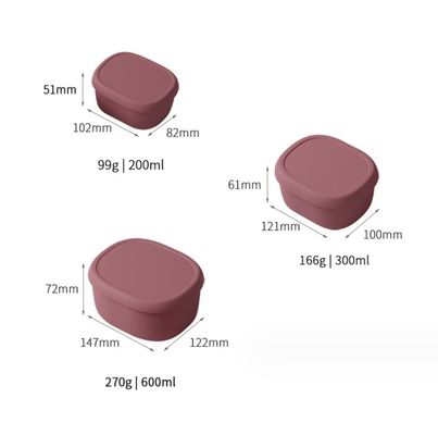 3 stuks/set Custom Portable Bento Lunch Box Set met microwave-voedselcontainer