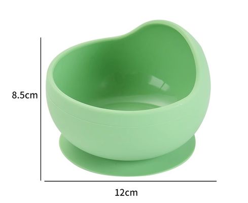 2-pakket siliconen babyvoedingssets zuigbeker en lepel eetgerei voor kinderen