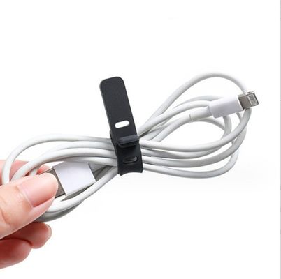 Kleurrijke siliconen bandkabelhouder organisator voor het vormen van voedselkwaliteit USB-kabels