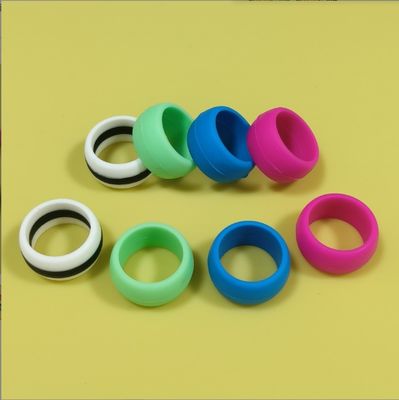 18mm siliconen trouwring geschikt voor mannen en vrouwen kleurrijk ontwerp voedselkwaliteit materiaal