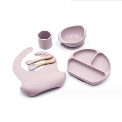 Silicone voedingssets Topverkoper Baby benodigdheden Baby borden Set pasgeborenen Set cadeau