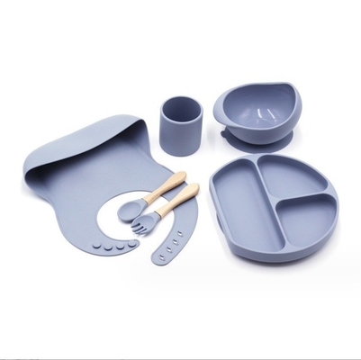 Silicone voedingssets Topverkoper Baby benodigdheden Baby borden Set pasgeborenen Set cadeau