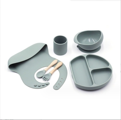 Silicone voedingssets Topverkoper Baby benodigdheden Baby borden Set pasgeborenen Set cadeau