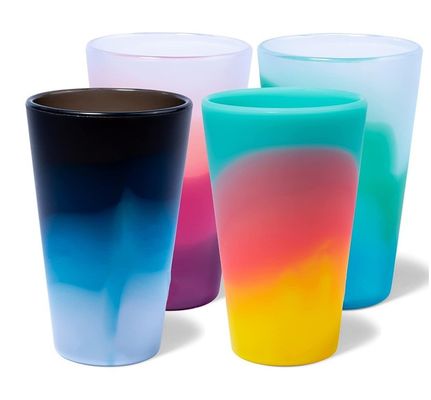 Versatile 14 oz Onbreekbare Silicone Stemless Wine Glass Cup voor feesten