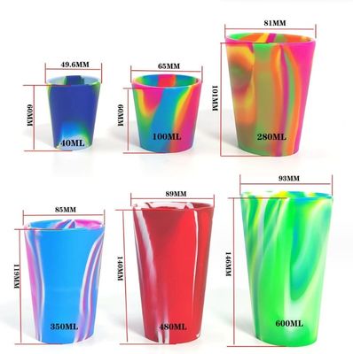 480 ml siliconen wijnglas Custom logo siliconen bierbeker koffiebeker