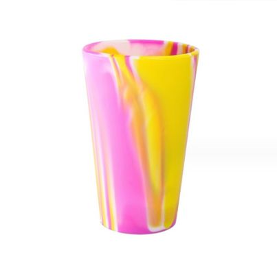 Onbreekbare reisbekers 600 ml Customized Logo Silicone waterbeker voor koffie en thee