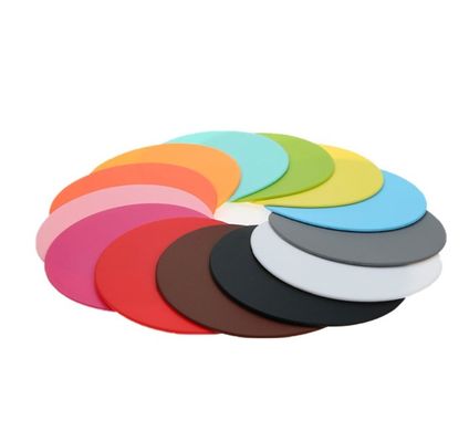 Silikoncoaster 10cm Ronde isolatie pad tafelversiering Accessoires Type Matten Pads
