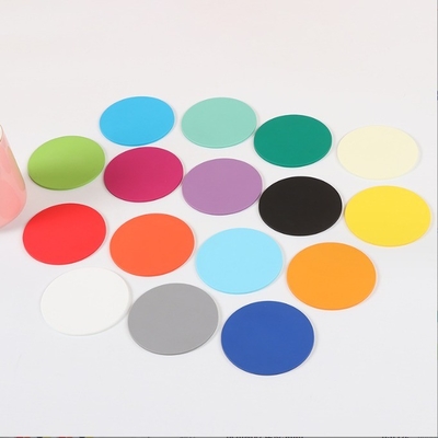 Duurzame plastic ronde zachte PVC-bekercoaster voor drinken met aangepast logo