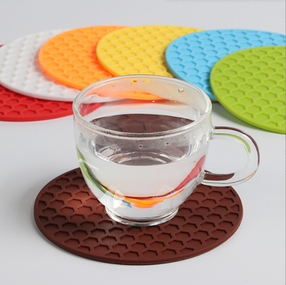 Creatieve honingkorfbekercoaster voor isolatie en anti-glij siliconen bekerkussing