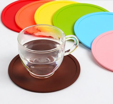 Op maat gemaakte ronde siliconen ondergrondse matten Pads voor tafelversiering accessoires