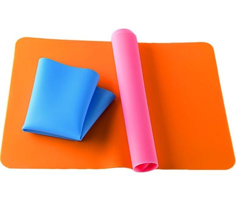 Zacht opvouwbaar siliconen tafelmatten bakmatten rechthoekige vorm voor tafelversiering
