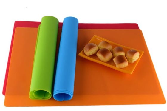 Anti-slip en makkelijk schoon te maken siliconen tafelmatten voor westerse voedingsmiddelen in rechthoekige vorm