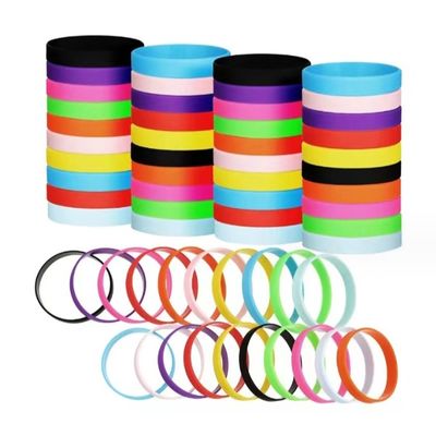 Silikonen Armband Voor Kinderen Aanpasbare grootte Rubber Armband In Vorming Met Print Logo