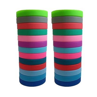 Snijverwerkingsservice Glowing Silicone Armbanden met aangepast ontwerp en logo