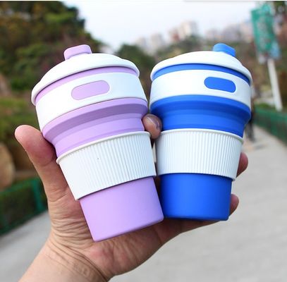 Silicone vouwbeker voor buitensport Draagbare reisbeker voor koffie