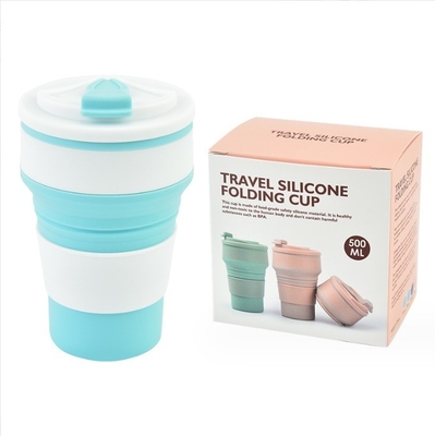 350 ml Volume Food Grade Collapsible Silicone Sports Water Bottle met Custom Logo