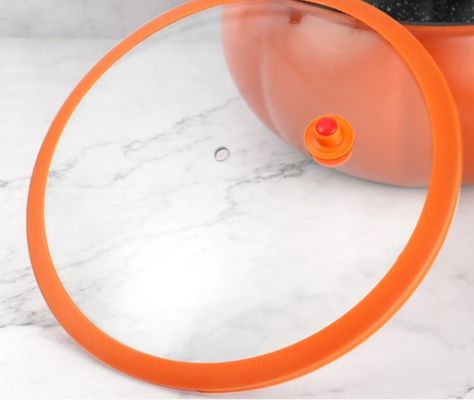 Stocked warmtebestendige siliconen en glas pot deksel voor multifunctionele huishoudelijke keuken behoeften