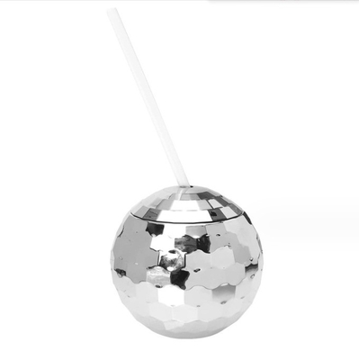 600 ml unieke Disco Ball Cups Elektroplated Flash Spherical Double Wall Plastic Cups