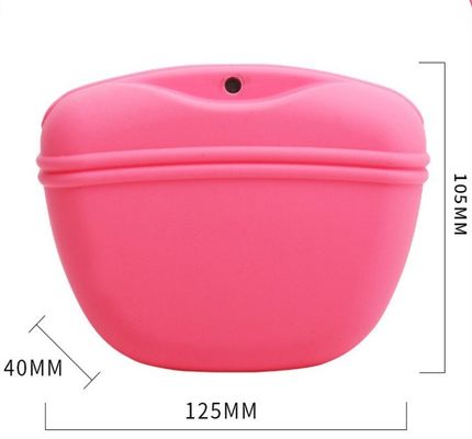 Buitenhondenwandelen Silicone hondenvoedsel Snack Bag Draagbare taillepack voor huisdierstraining