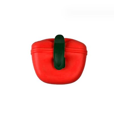 Snijdservice Silikonen draagbare hondenslakzak met magnetische sluiting en taille-clipzak