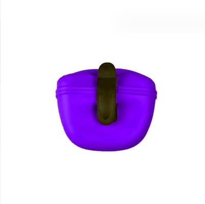 Snijdservice Silikonen draagbare hondenslakzak met magnetische sluiting en taille-clipzak