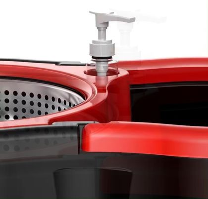 Heavy Duty 360 Spin Magic Mop met Press Wasmiddel Fles en Microfiber Stof Cover Type