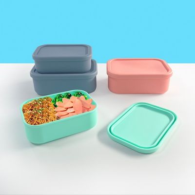 Freshness Preserving BPA Free Silicone Verzegelde opslagdoos voor kinderen Silicone Bento doos