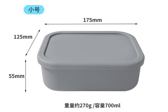 Freshness Preserving BPA Free Silicone Verzegelde opslagdoos voor kinderen Silicone Bento doos