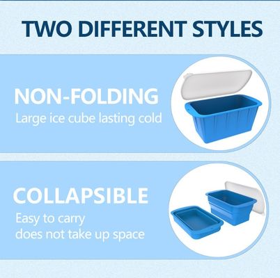 Duurzame voedselkwaliteit siliconen ijsblokjesmaker met opvouwbare en draagbare functie