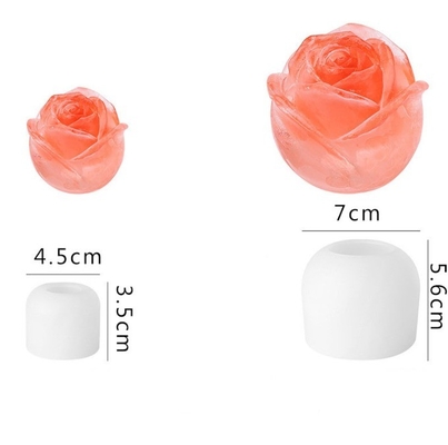 Geavanceerde 3D rozenbloem ijsvormmaker Plastic molds voor ijsgereedschappen