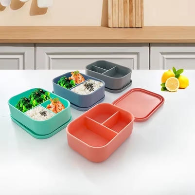 Leakproof Silicone Bento Lunch Box voor kindervoedselopslagcapaciteit 0-1L en BPA-vrij