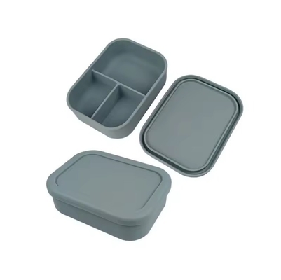 Leakproof Silicone Bento Lunch Box voor kindervoedselopslagcapaciteit 0-1L en BPA-vrij