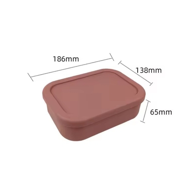 Leakproof Silicone Bento Lunch Box voor kindervoedselopslagcapaciteit 0-1L en BPA-vrij