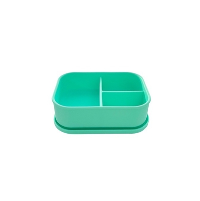 Voedselcontainer en keukenopslag 3 compartimenten Silicone Bento lunchbox voor kinderen