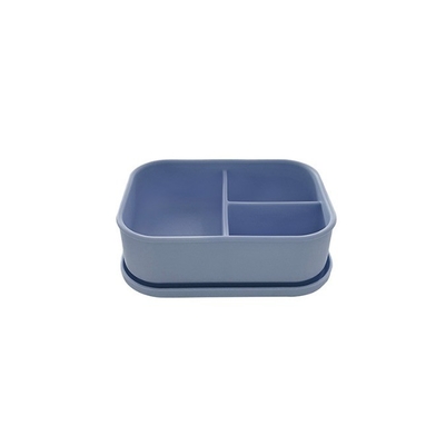 Voedselcontainer en keukenopslag 3 compartimenten Silicone Bento lunchbox voor kinderen