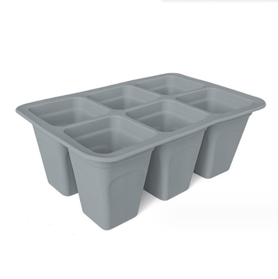 6cells Silicone Plastic Kinderbak Vierkante bloempotten Planters voor tuinbewerking