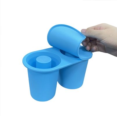 Exclusief octrooi Herbruikbare siliconen ijs holle cilinderschaal vorm voor Stanli bierbeker