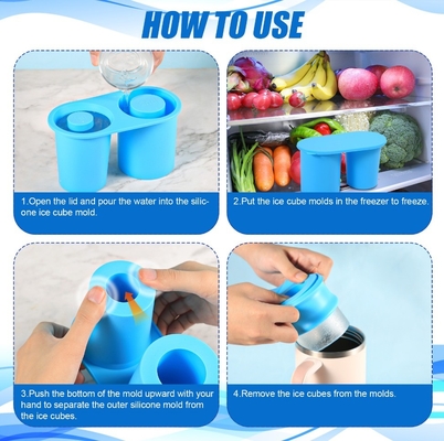 Zomersilicone ijsblokjes maken vormen voor Stanli Cup gemaakt van 100% voedselkwaliteit silicone