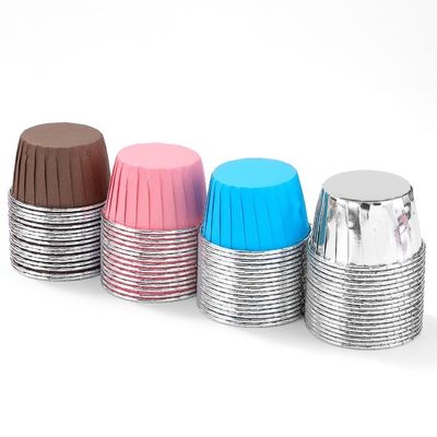 Hoogtemperatuurbestendige rollende mond muffin cup cake bakvormen meerkleurig